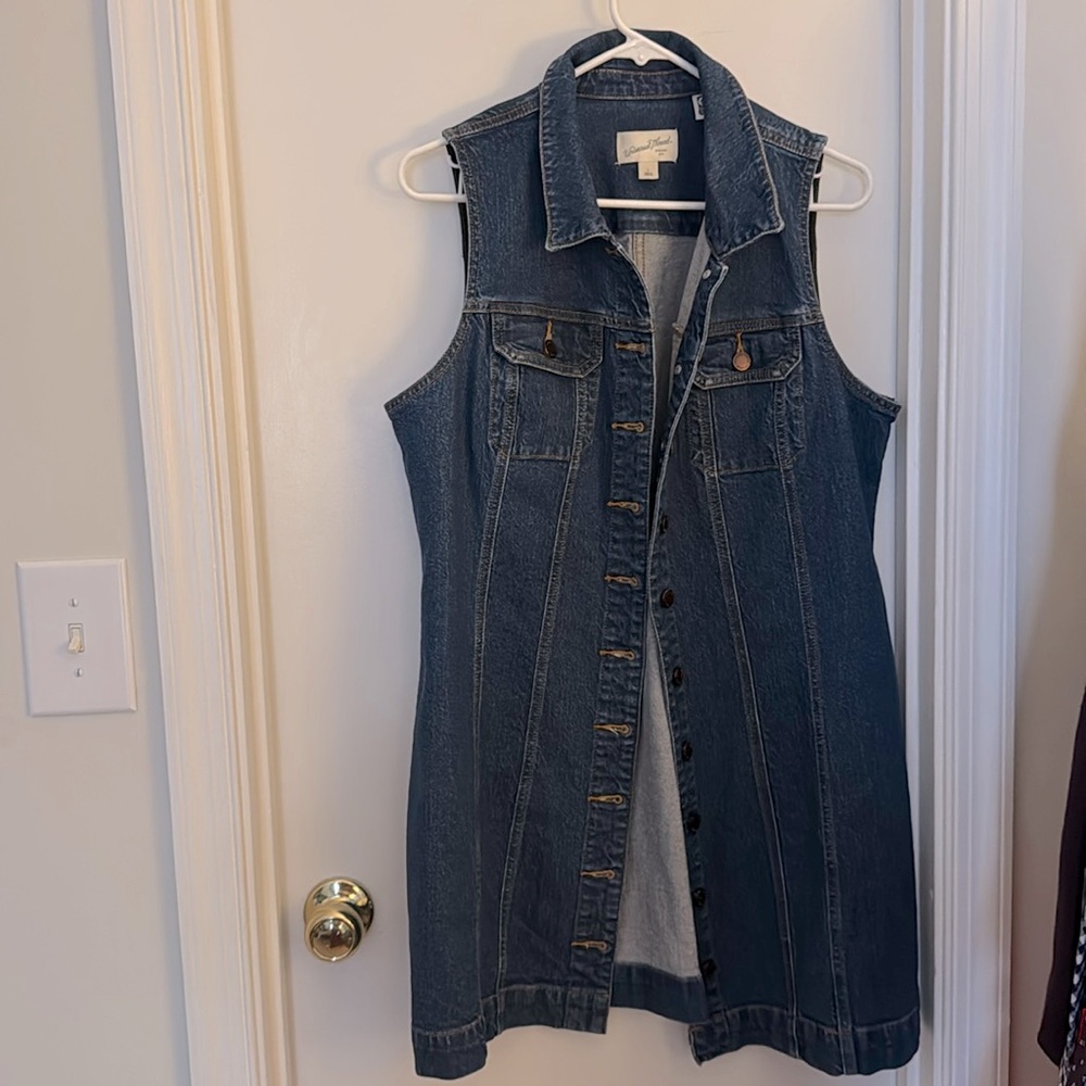 Denim mini dress